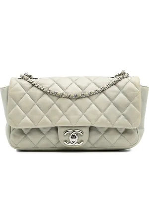 CHANEL 2009-2010 mittelgroße Coco Rain Flap Schultertasche mit Steppung