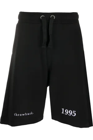 Throwback. Joggingshorts mit Logo-Stickerei
