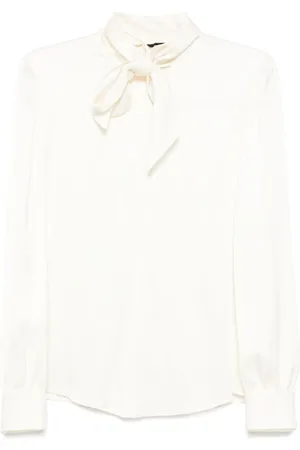 Tom Ford Satinbluse mit Schleifendetail