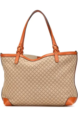 Gucci 2000-2015 mittelgroße Diamante Craft Tote Bag aus Canvas