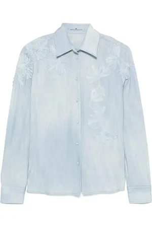 ERMANNO SCERVINO Hemd mit Blumenstickerei