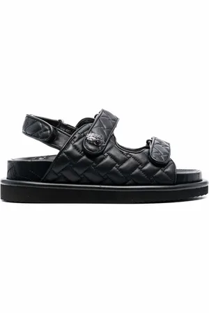 Kurt Geiger Gesteppte Sandalen mit Klettverschluss