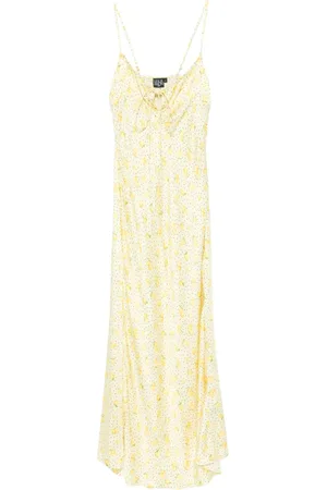 Leslie Amon Maxikleid mit Zitronen-Print