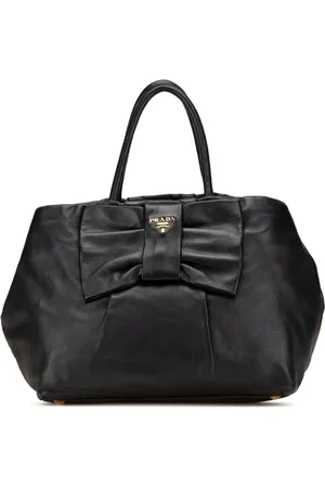 Prada 2010-2024 Fiocco Bow Tote Bag aus Nappaleder