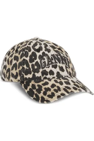 Ganni Baseballkappe mit Leoparden-Print