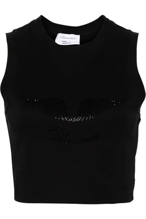 BLUMARINE Top mit Strass