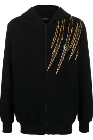 Philipp Plein Kapuzenjacke mit Kratzer-Print