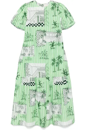 VERANDAH Midikleid mit grafischem Print