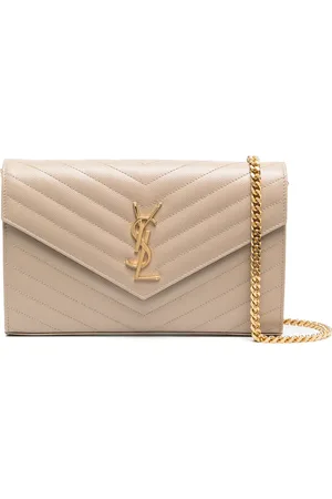 Saint Laurent Classic Cassandre Portemonnaie mit Kette