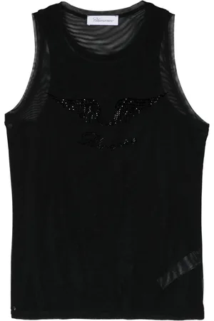 BLUMARINE Top mit Strass