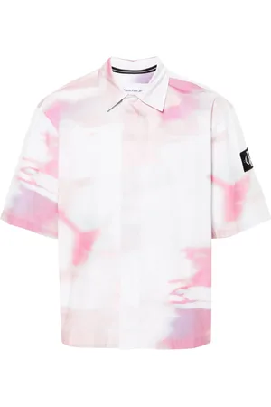 Calvin Klein Hemd mit Diffused Skyscape-Print