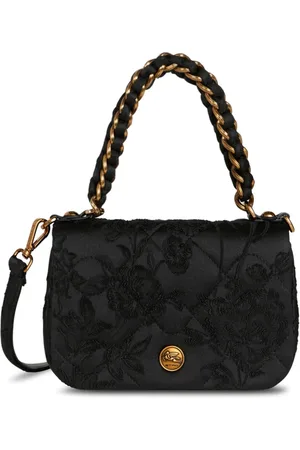 Etro Bond Mini-Tasche mit blumigem Jacquardmuster
