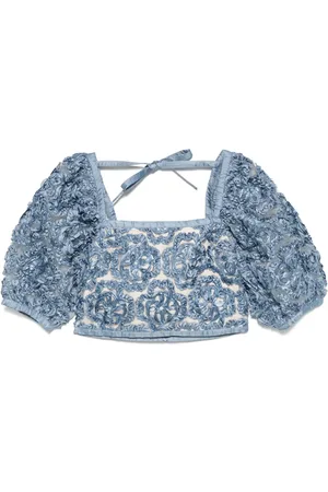 Maje Organza-Oberteil mit Blumen