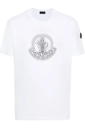 Moncler T-Shirt mit Logo-Applikation