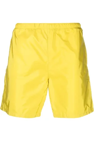 Prada Badeshorts mit Logo-Schild