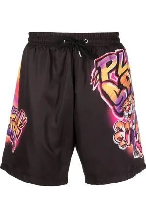 Philipp Plein Badeshorts mit Logo-Print