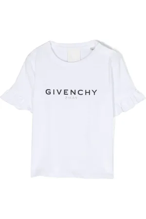 Givenchy Gerüschtes T-Shirt mit Logo-Print