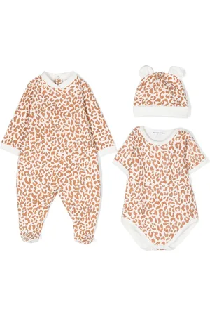 Golden Goose Dreiteiliges Strampler-Set mit Animal-Print