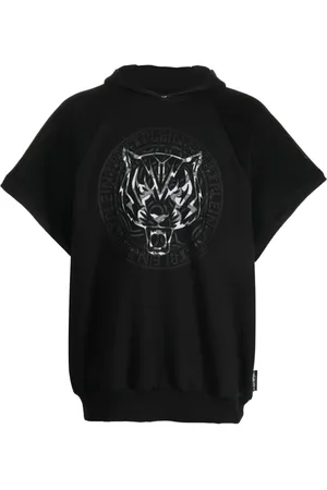 Philipp Plein Hoodie mit angeschnittenen Ärmeln