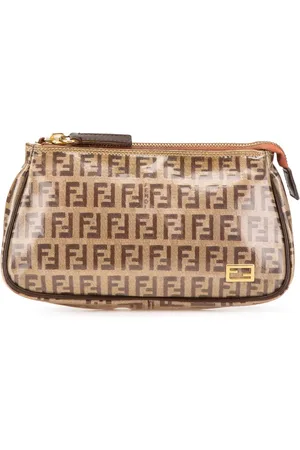 Fendi 2000-2010 Zucchino Clutch mit Kristallen