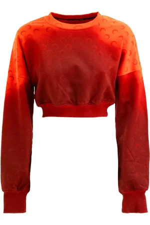 Marine Serre Cropped-Sweatshirt
