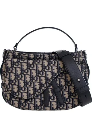 Dior 2021 mini Oblique Soft Saddle Satchel-Tasche aus Canvas