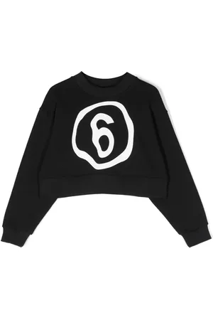 Maison Margiela Cropped-Sweatshirt mit Logo-Print
