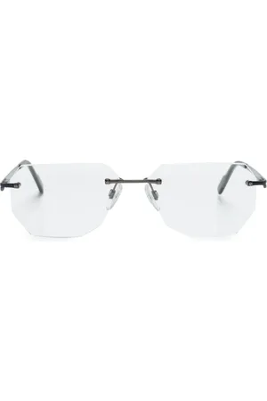 Cazal Rahmenlose Brille mit Logo-Gravur