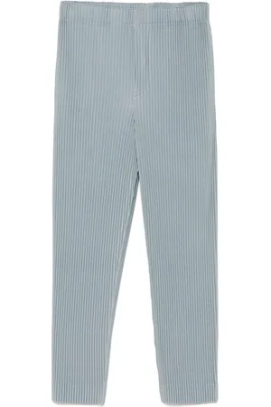 Issey Miyake Straight-Leg-Hose mit Falten