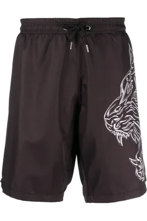 Philipp Plein Badeshorts mit Logo-Print