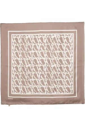 AERON Tess Seidenschal mit Monogramm-Print