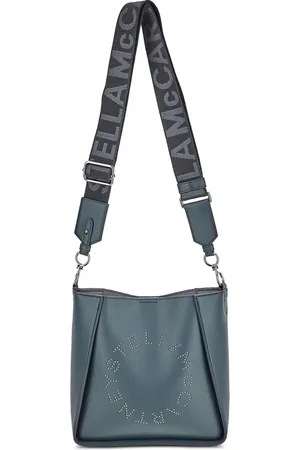 Stella McCartney Schultertasche mit perforiertem Logo