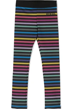 Sonia Rykiel Enfant Gestreifte Leggings mit Logo