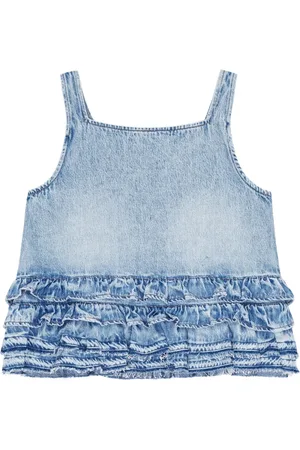 Ganni Top mit Volants