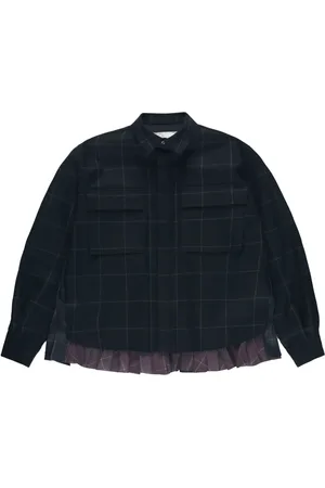 SACAI Hemd mit Windowpane-Karo