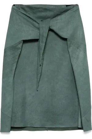 Rick Owens Midirock aus Leder