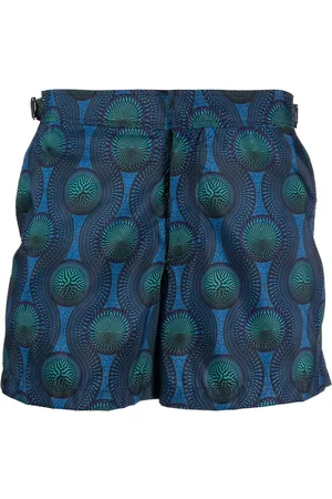 OZWALD BOATENG Badeshorts mit Mosaik-Print