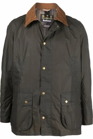 Barbour Jacke mit Kontrastkragen
