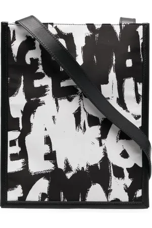 Alexander McQueen Schultertasche mit Graffiti-Print