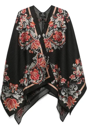 Etro Cape mit Blumenstickerei