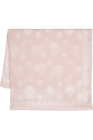 Alexander McQueen Seidenschal mit Totenkopf-Print