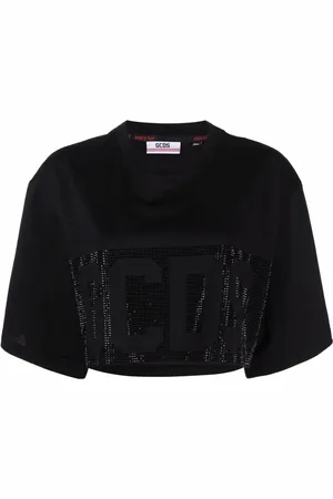 GCDS Cropped-T-Shirt mit Logo