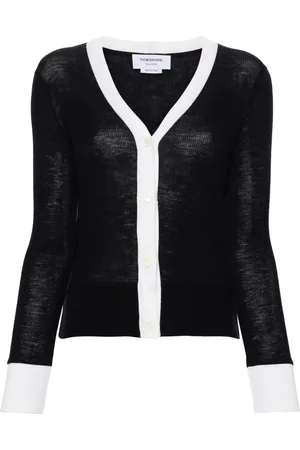 Thom Browne Wollcardigan mit Kontrastdetails