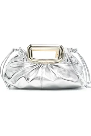 Maje Clutch im Metallic-Look