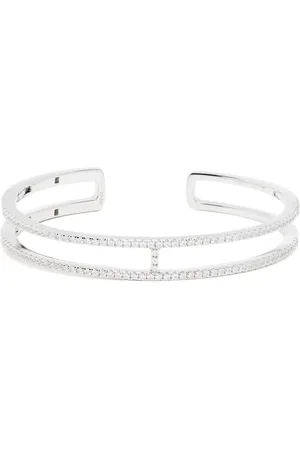 APM Monaco Double Line Armspange mit Pavé