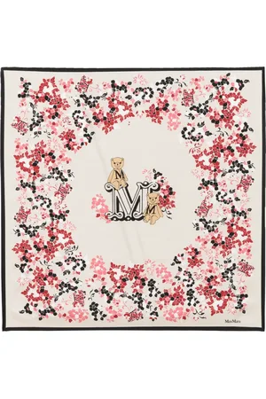 Max Mara Schal mit Blumen-Print