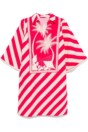 VERANDAH Midikleid mit diagonalen Streifen