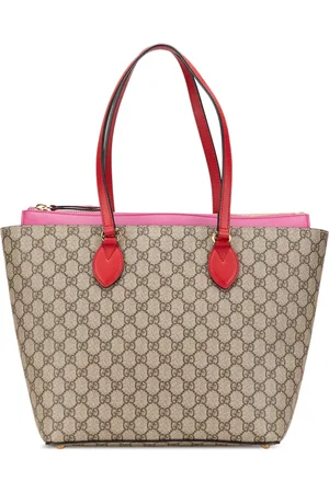 Gucci 2000-2015 mittelgroße GG Supreme Linea A Zip Tote Bag