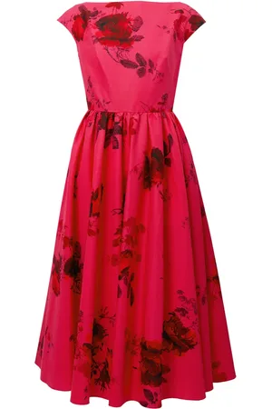 Erdem Midikleid mit Blumen-Print