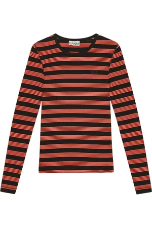 Ganni Gestreiftes T-Shirt